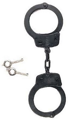 Handcuffs Black Steel - Swith &anp; Wesson Cuffs Police Issue