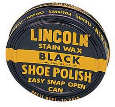 Lincoln USMC Black Stain Wax Shpe Polish