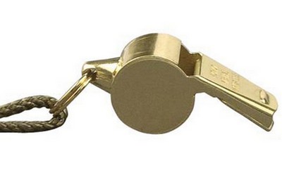 [ Military Style Brass Police Wh ]