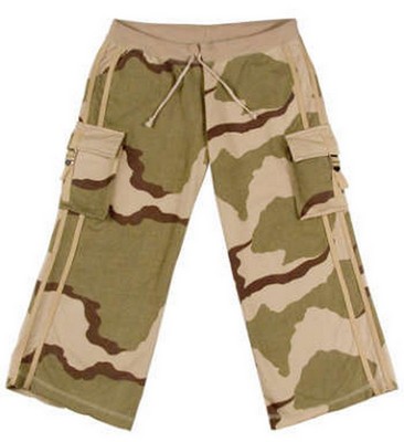 Camouflage Clothes Womens DDesert Camo Capri Sweatpants