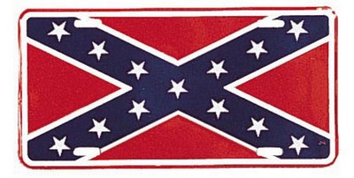 [ Confederate Flag License Plate ]