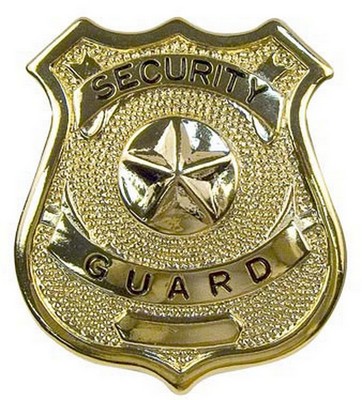 [ Security Guard Badges - Gold T ]