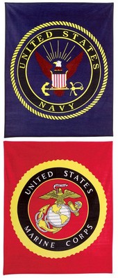 Military Logo Blankets US Military Fleece Blankets
