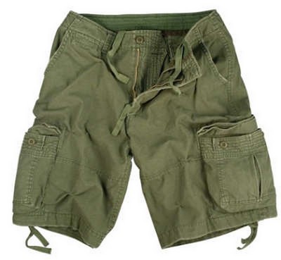 Vintage Cargo Shorts Olive Utility Cargo Shorts