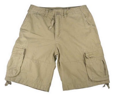 Vintsge Cargo Shorts Khaki Utility Cargo Shorts