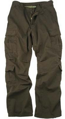 Vintage Paratrooper Fatigues Brown Cargo Pants