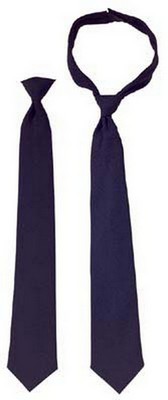 Police Issue Neckties - VELCROr Brand Closure Navy Blue Ties