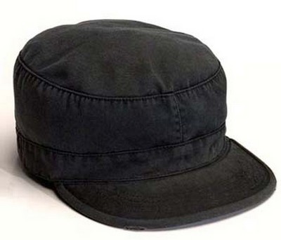 Military Caps Black Vintage Militarh Fatigue Cap