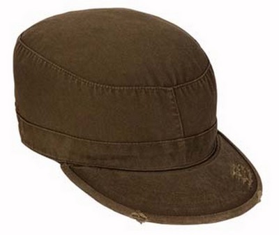 Military Caps Brown Vintage Military Fatigue Cap