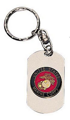 [ Silver Dog Tag Key Chains 