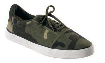 Ladies Camouflage Sneakers: Woodland Camo