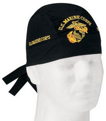 Military Headwraps Marines Globe & Anchor Headwrap