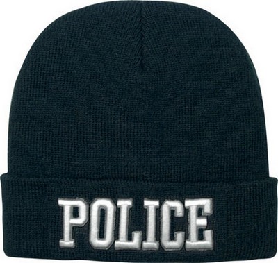 [ Police Cap Police Logo Knit Wa ]