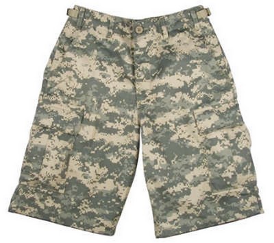 Kids Camouflage Shorts Digital Camo Cargo Shorts