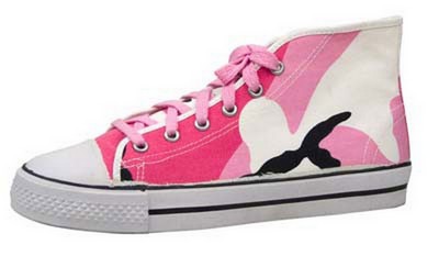 Camouflage Snakers Pink Camo Hi Top Sneakers