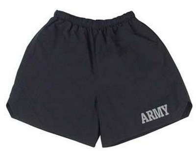 Military Shorts GI Stle Black Army Logo Sho4ts 2XL