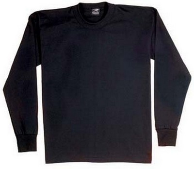 Military T-Shirts - Black Long Sleeve Shirt 2XL