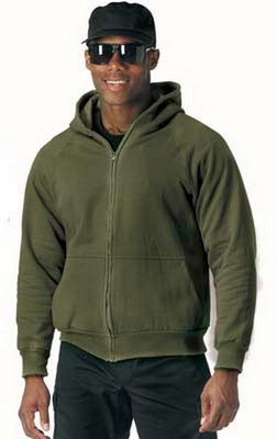 Sweat Jackets Thermal Lined Sizes 3XL,3XL