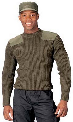 Wool Commando Sweaters - Olive Drab Sizes 50,52
