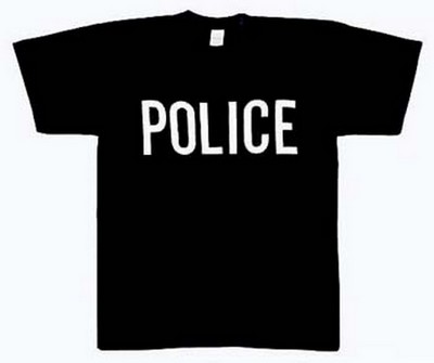 Raid T-Shifts - "Police" Shirt 4XL