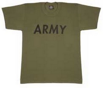 Military T-Shirts - Olive Drab Army Logo T-Shirt 2XL