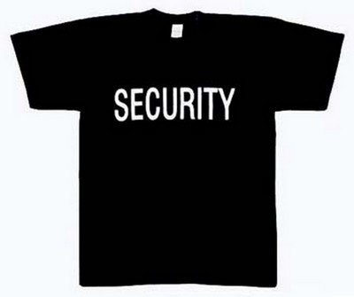 Raid T-Shirts - "Security" Shirt 3XL
