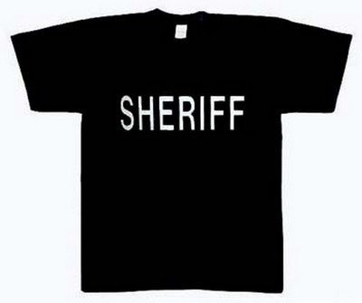 Sheriff T-Shirts - 2 Sdied Raid Shirt