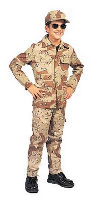 Kids Desert Camouflage Pants - Boys Fatigues (BDU)