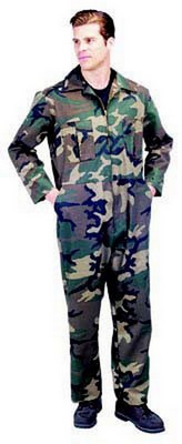 Coveralls Woodland Camouflage - Camo Coverall 3XL