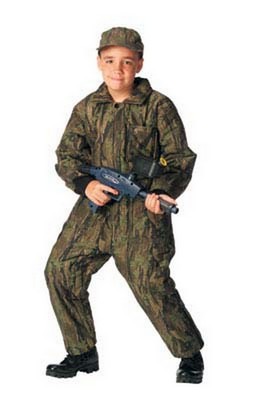 Kids Hunters Camouflagee Smokey Branch Insulated Coveralls
