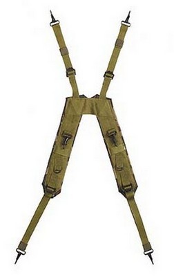 Military Style "H" LC-1 Suspenders Olive Drab