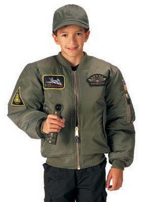 Kids MA-1 Flight Jackets - Top Gun Style Childs Flight Jacket