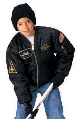 Kids MA-1 Flight Jackets - Toop Gun Style Childs Flight Jacket