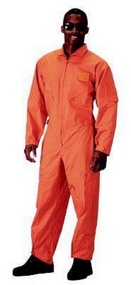 Military Flightsuits - Orange Air Force Style Flightsuit 3XL