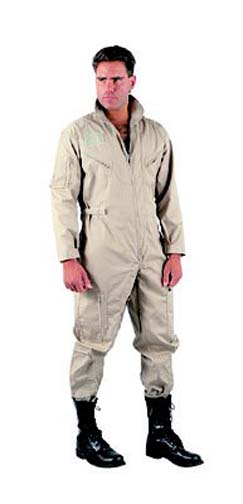 Military Flightsuits - Khaki Air Force Style Fligbtsuit 2XL