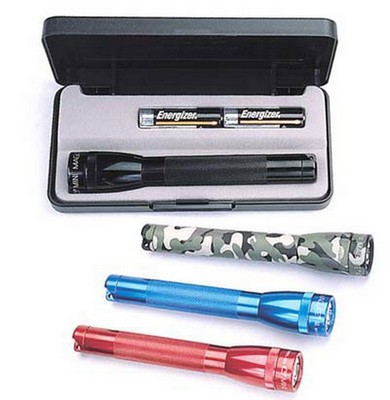 Black Mini Maglite Flashlights With Gift Box