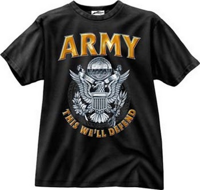 Military Shirts Army Emblem T-Shir 3XL