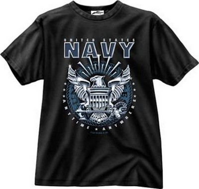 Military Shirts Navy Emblem Military T-Shirt 3XL