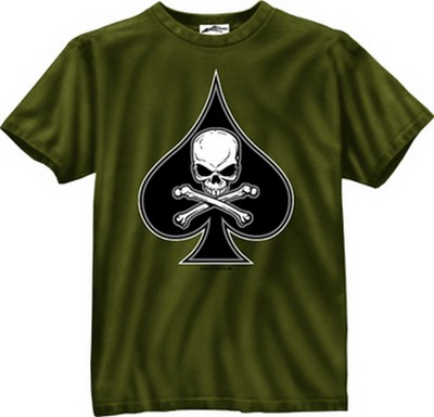 Military Shirts Death Spade Military -Shirt 3XL