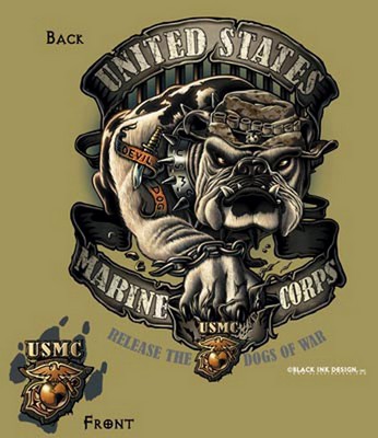 USMC Bulldog T-Shirts Tn