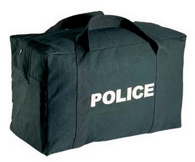 Police Logo Black Gesr Bags