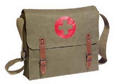 Military NAATO Medic Bags - Olive Drab Canvas Medical Bags