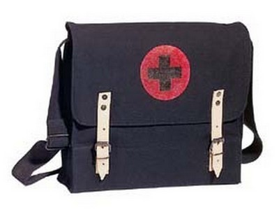 Military NATO Medic BBags - Black Canvas Medical Bags