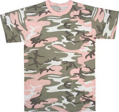 [ Pink Camouflage T-Shirts Subdu ]
