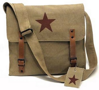 Military Bags Khaki Star Vintage Medic Bag