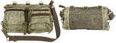 [ Shoulder Bags Stonewashed Mesh Bag w/Leather Accents ]