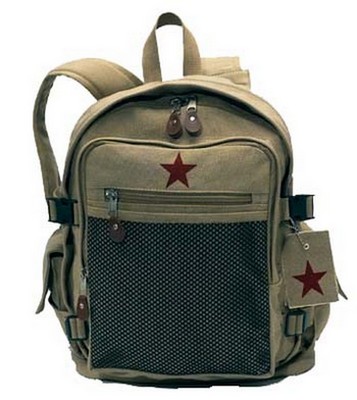 Miliyary Backpacks Khaki Vintage Star Backpack II