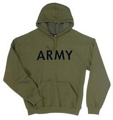 Army Sweatshirts Olive Drab Army Loogo Hooded Sweatshirt 2XL