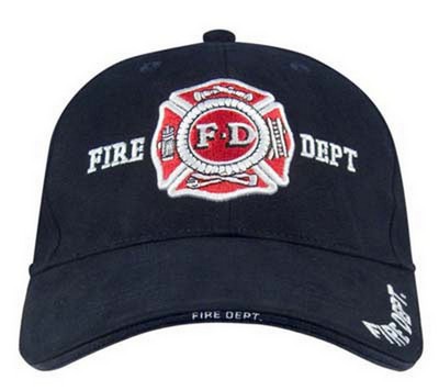 Fire Dept Caps Navy Blue Fire Dept Logo Cap