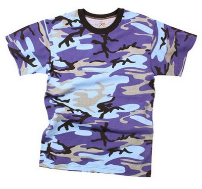 Camkuflage T-Shirts - Electric Blue Camo Shirt